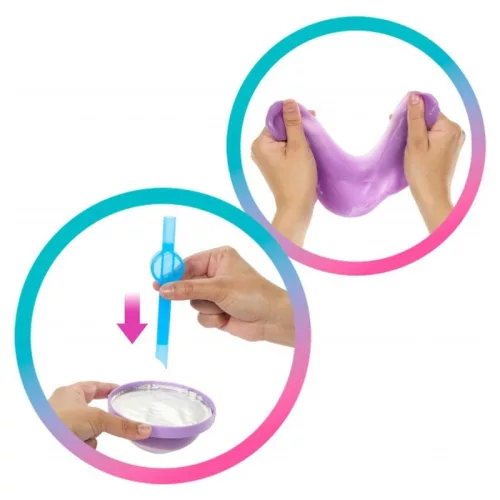 Barbie Slime Reveal Állati buli meglepetés divatbaba – illatos lila