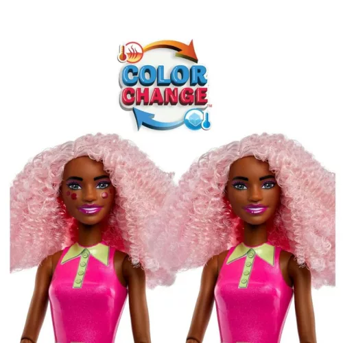 Barbie Slime Reveal Állati buli meglepetés divatbaba – Illatos baba rózsaszín