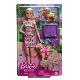Barbie Gondoskodás játékszett – Kerekesszékes kutyussal