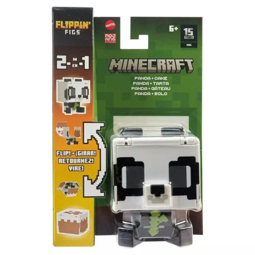 Minecraft 2 az 1-ben Flippin Figs átalakítható figura - Panda és süti