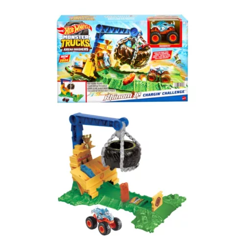 Hot Wheels Monster Trucks Arena Smashers kisautó – Rhinomite Chargin' Challenge
