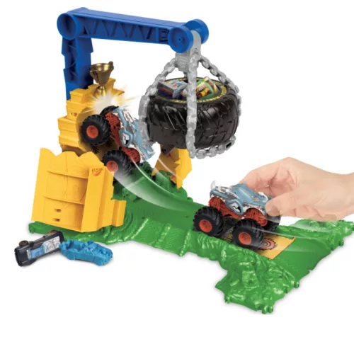 Hot Wheels Monster Trucks Arena Smashers kisautó – Rhinomite Chargin' Challenge