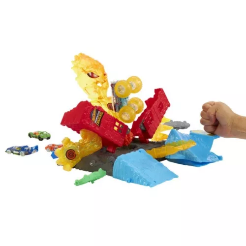 Hot Wheels Monster Trucks Power Smasher Tűzszörny pályaszett