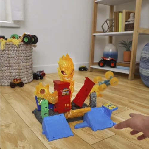 Hot Wheels Monster Trucks Power Smasher Tűzszörny pályaszett