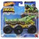 Hot Wheels Monster Trucks - Hatkerekű vontató szörnyjárgány - Cage Rattler