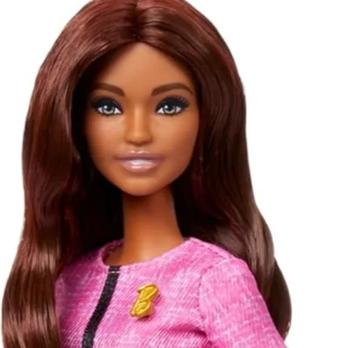 Barbie Elnök játékbaba barna hajjal