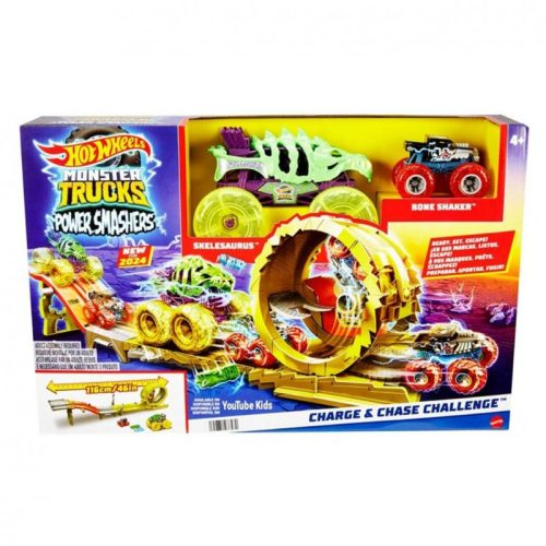 Hot Wheels Monster Trucks Power Smasher hajsza pályaszett