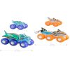 Hot Wheels Monster Trucks Power Smasher hatkerekű vontató szörnyjárgány kisautóval - Big Rig and Truck Multipack