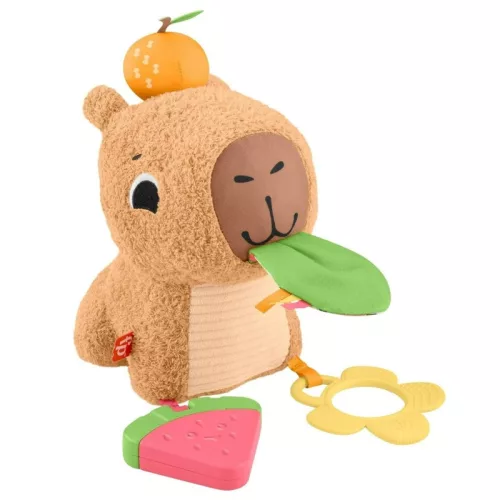 Fisher-Price Sensimals Kapibara plüss készségfejlesztő bébijáték