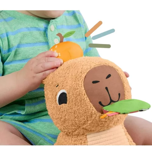 Fisher-Price Sensimals Kapibara plüss készségfejlesztő bébijáték