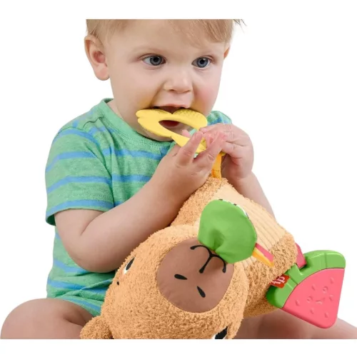Fisher-Price Sensimals Kapibara plüss készségfejlesztő bébijáték