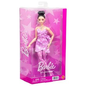 Barbie Deluxe Style baba csillagmintás ruhában – Barbie