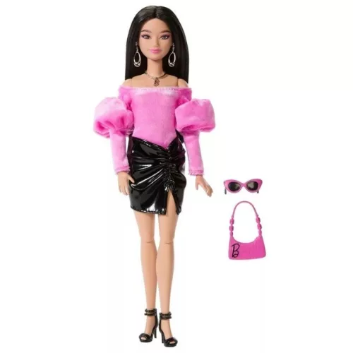 Barbie Deluxe Style baba fekete miniszoknyában