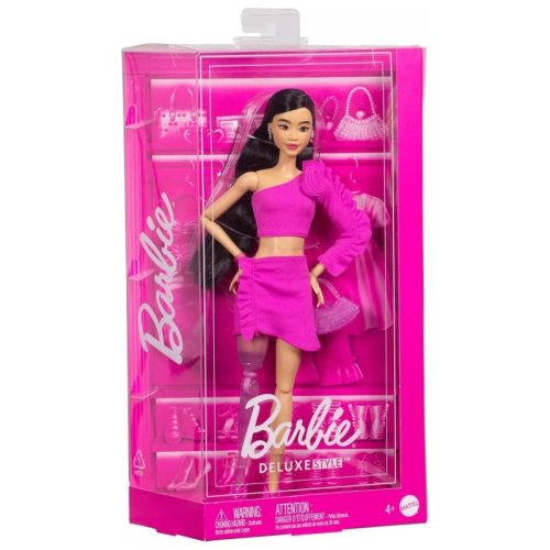 Barbie Trendi Barátnők - Deluxe fekete hajú baba