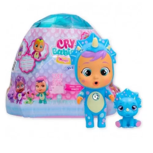 Cry Babies Magic Tears - Icy World dinó kiskedvences játékbaba meglepetéskiegészítőkkel (1 db)