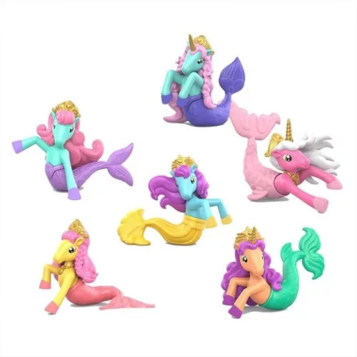 Craze Inkee vegán áfonya aromájú fürdőgölyó Galupy sellő-unikornis figurával (1 db)