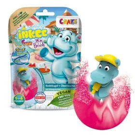 Craze Inkee vegán dinnye aromájú fürdőgölyó vízilóval (1 db)