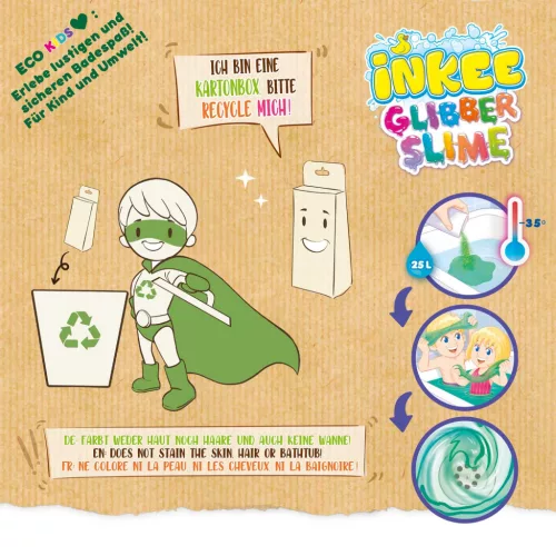 Craze Inkee Vegan fürdő slime barack aromájú