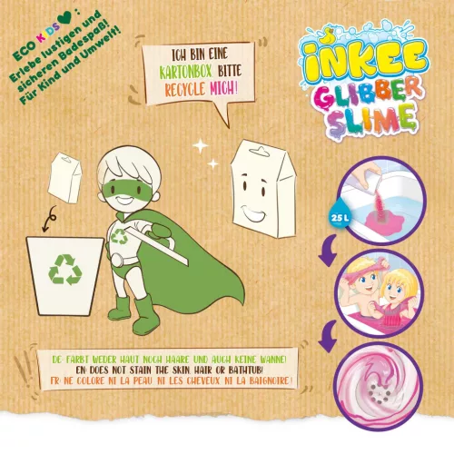 Craze Inkee vegán fürdő slime unikornis rágógumi aromájú