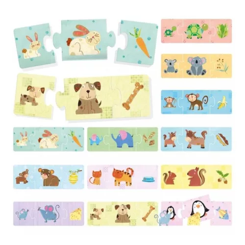 Headu Logikai puzzle illesztőjáték - Kisállatok