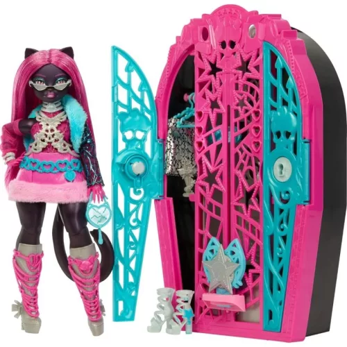 Monster High Szörnyen Jóbarátok Titkai játékszett – Catty Noir