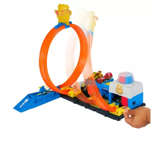 Hot Wheels Szuper Rendőrállomás pályaszett