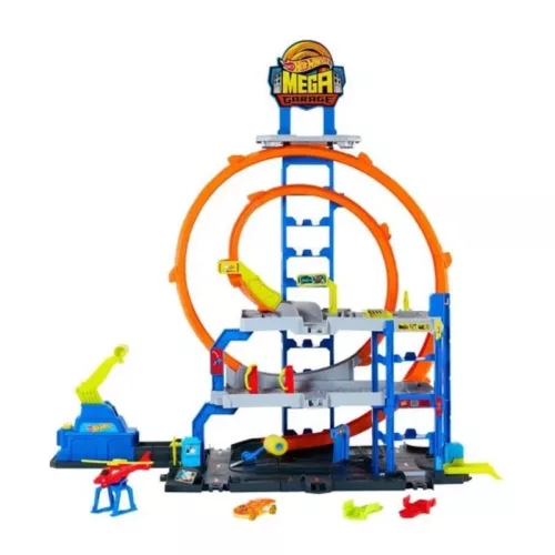Hot Wheels City Megahurkos garázs játékszett