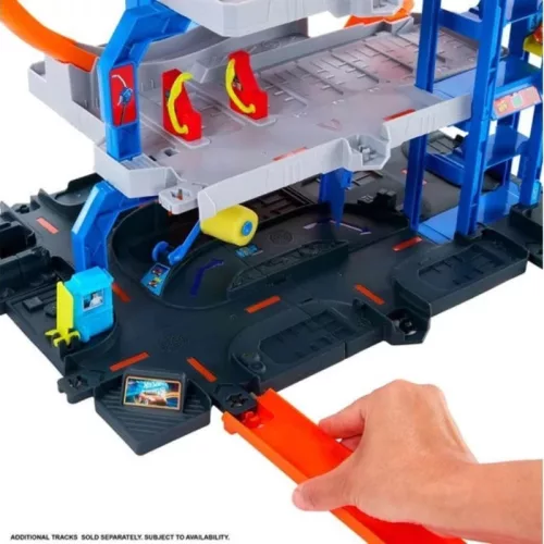 Hot Wheels City Megahurkos garázs játékszett