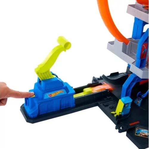 Hot Wheels City Megahurkos garázs játékszett