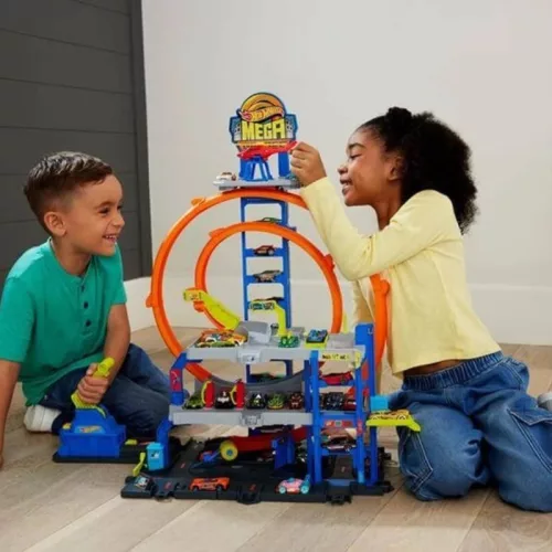 Hot Wheels City Megahurkos garázs játékszett