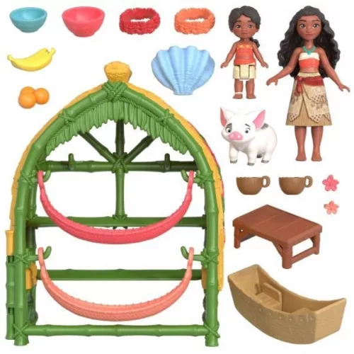 Disney Hercegnők - Vaiana 2 kunyhó játékszett