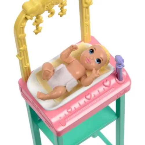 Barbie Karrier játékbaba – Gyermekorvos baba szőke hajú csecsemővel