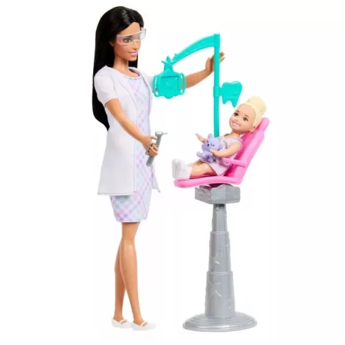 Barbie karrier játékszett – Fogorvos