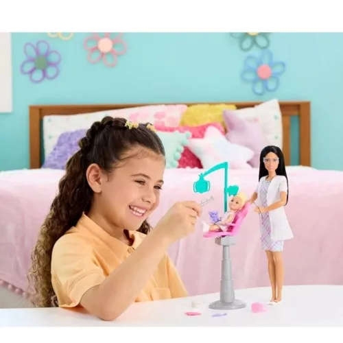 Barbie karrier játékszett – Fogorvos