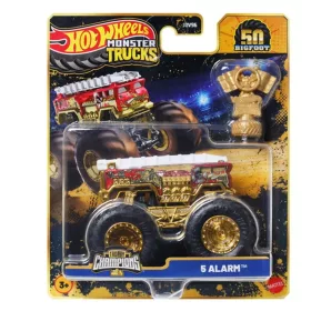 Hot Wheels Monster Trucks Bajnok kisautó serleggel - 5 Alarm
