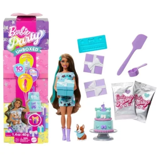 Barbie Party Reveal meglepetés divatbaba – Corgi