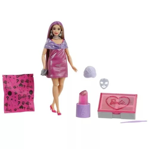 Barbie Party Reveal játékszett – Glamour meglepetés szett (rózsaszín)
