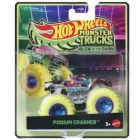 Hot Wheels Monster Trucks sötétben világító játékautó – Podium Crasher (1:64)
