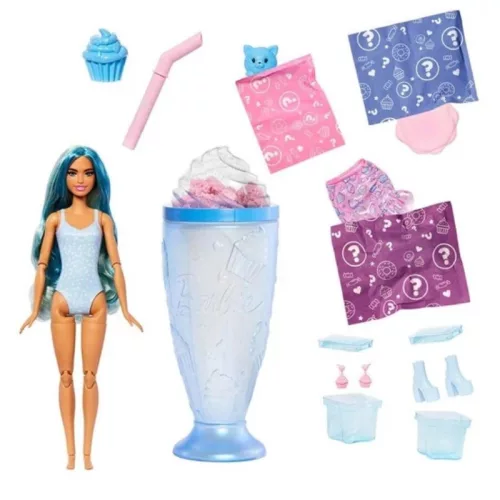 Mattel Pop Reveal játékszett – Barbie illatos shaker baba (kék)