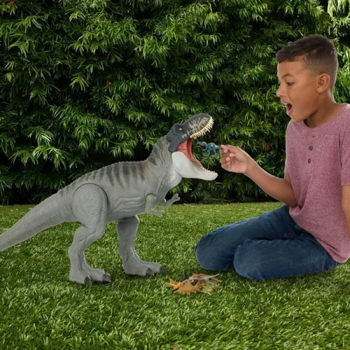 Jurassic World Újjászületés - Super Colossal Tyrannosaurus Rex játékfigura