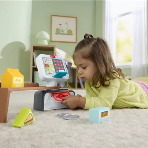 Fisher-Price Kacagj és fejlődj! interaktív bébijáték – Pénztárgép