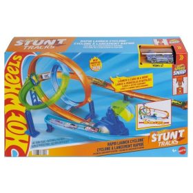 Hot Wheels Stunt Tracks Gyorsindító Ciklon pályaszett