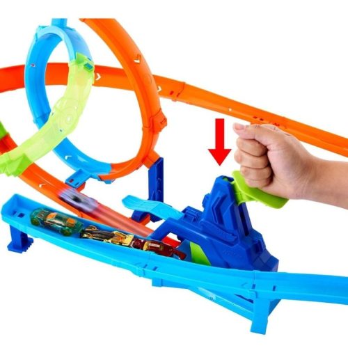 Hot Wheels Stunt Tracks Gyorsindító Ciklon pályaszett