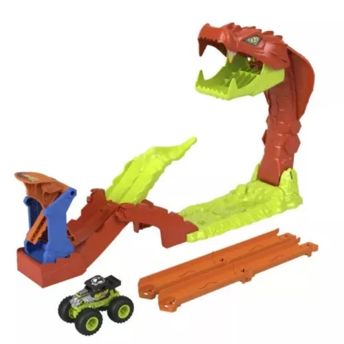 Hot Wheels Monster Trucks - Kígyómarás pályaszett