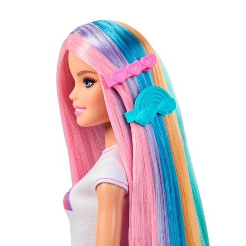 Barbie Tündöklő Szivárványhaj baba