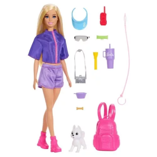 Barbie Malibu Outdoor Adventures baba játékszett kiskutyával