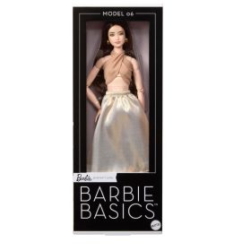 Barbie Signature Barbie Basics gyűjtői baba – Modell 06 barna hajjal