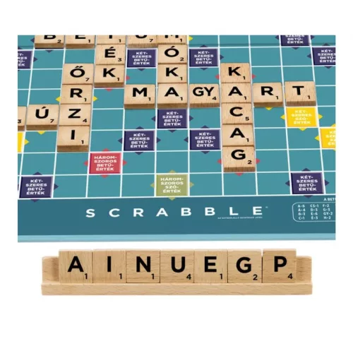 Mattel Scrabble Original és Társas 2 az 1-ben fából