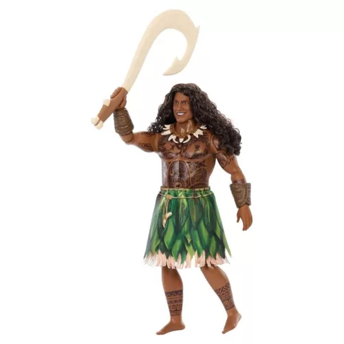 Disney Vaiana – Maui félistenjátékbaba levehetős szoknyával és 4 kiegészítővel