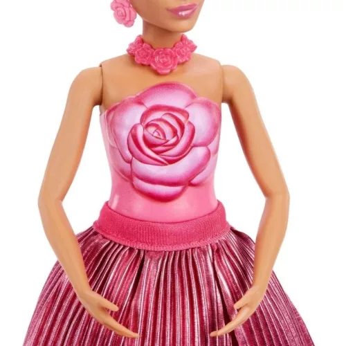 Barbie Petal Pop Virágvarázs meglepetés baba – Rózsa
